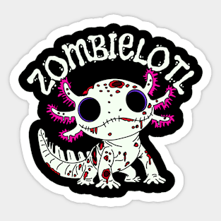 Zombie Axolotl Sticker
